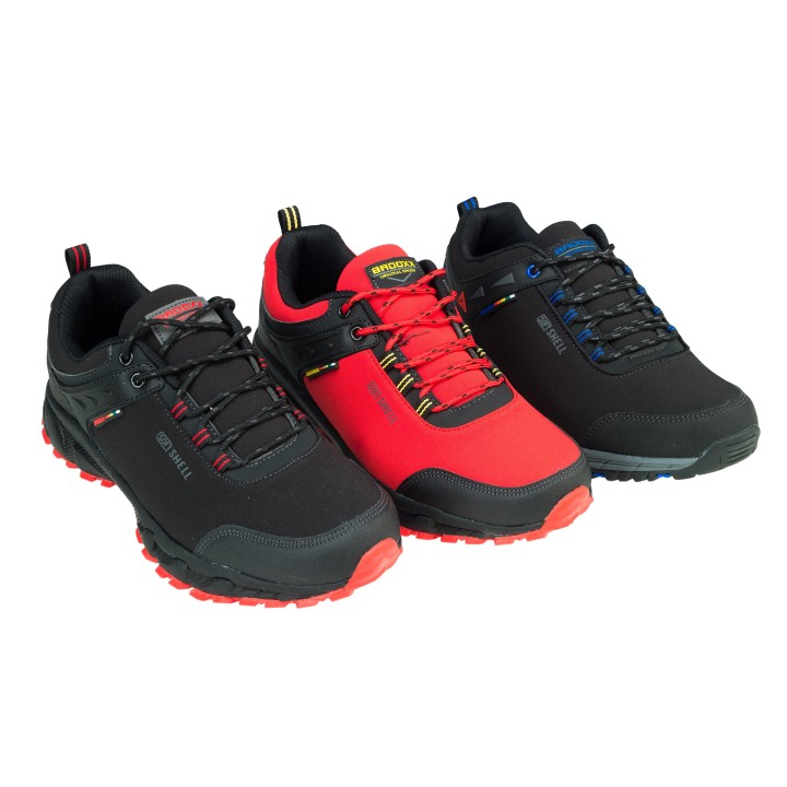 CZARNO - NIEBIESKIE BUTY TREKKINGOWE