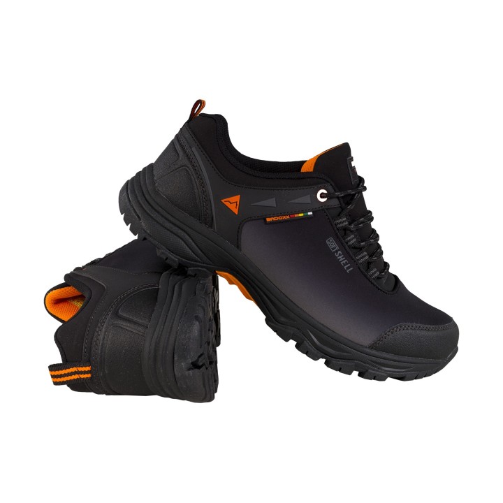 CZARNO - NIEBIESKIE BUTY TREKKINGOWE